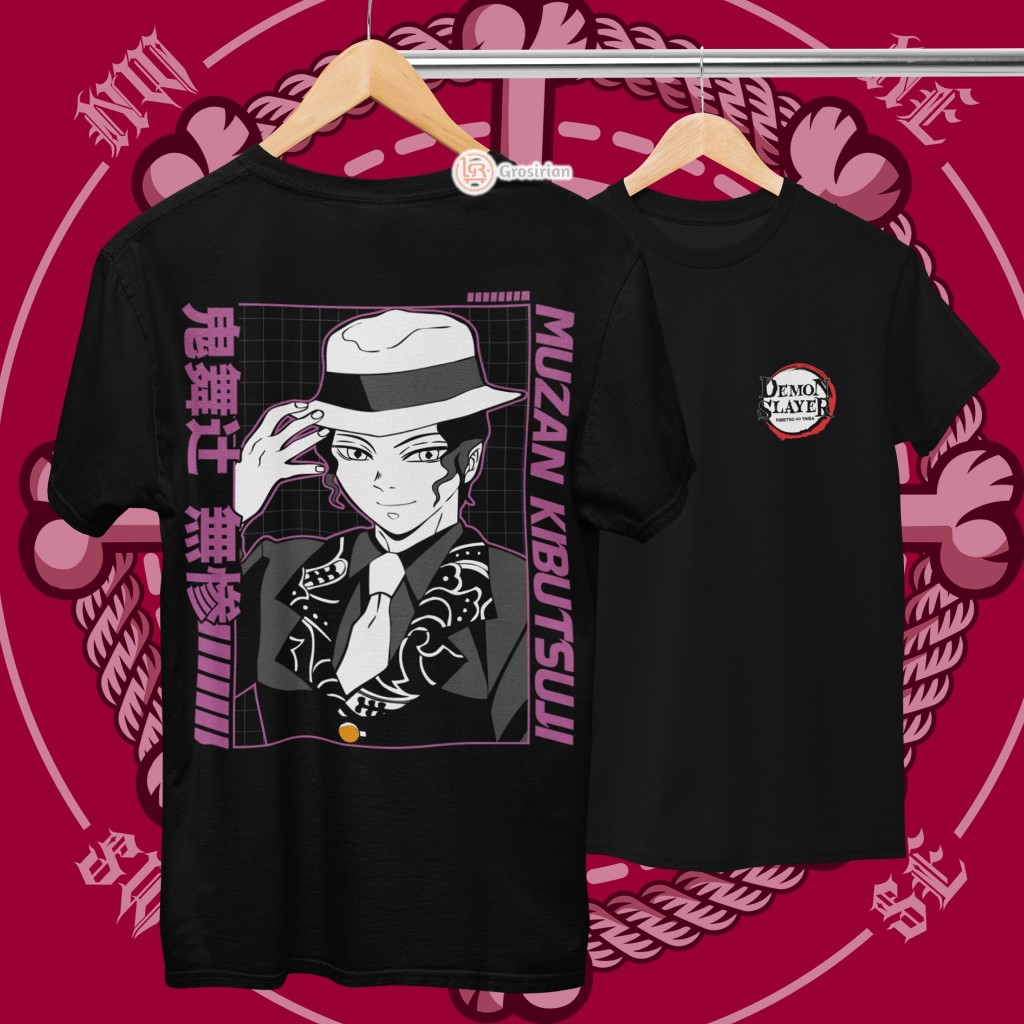 KAOS MUZAN KIBUTSUJI DEMON SLAYER - KAOS MUZAN KIBUTSUJI ANIME DEMON SLAYER, KAOS SABLON, SABLON DTF