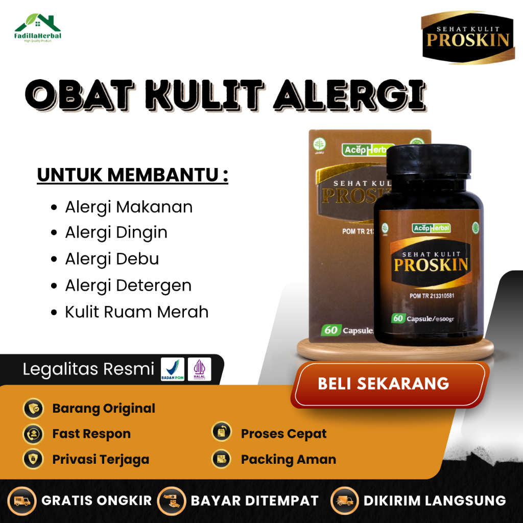 Obat Kulit Alergi, Obat Kulit Bentol, Obat Kulit Alergi dan Kering, Obat Kulit Ruam Merah, Obat Kuli