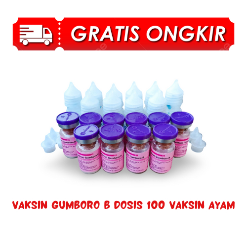 10 Vaksin Gumboro B Dosis 100 Vaksin Ayam
