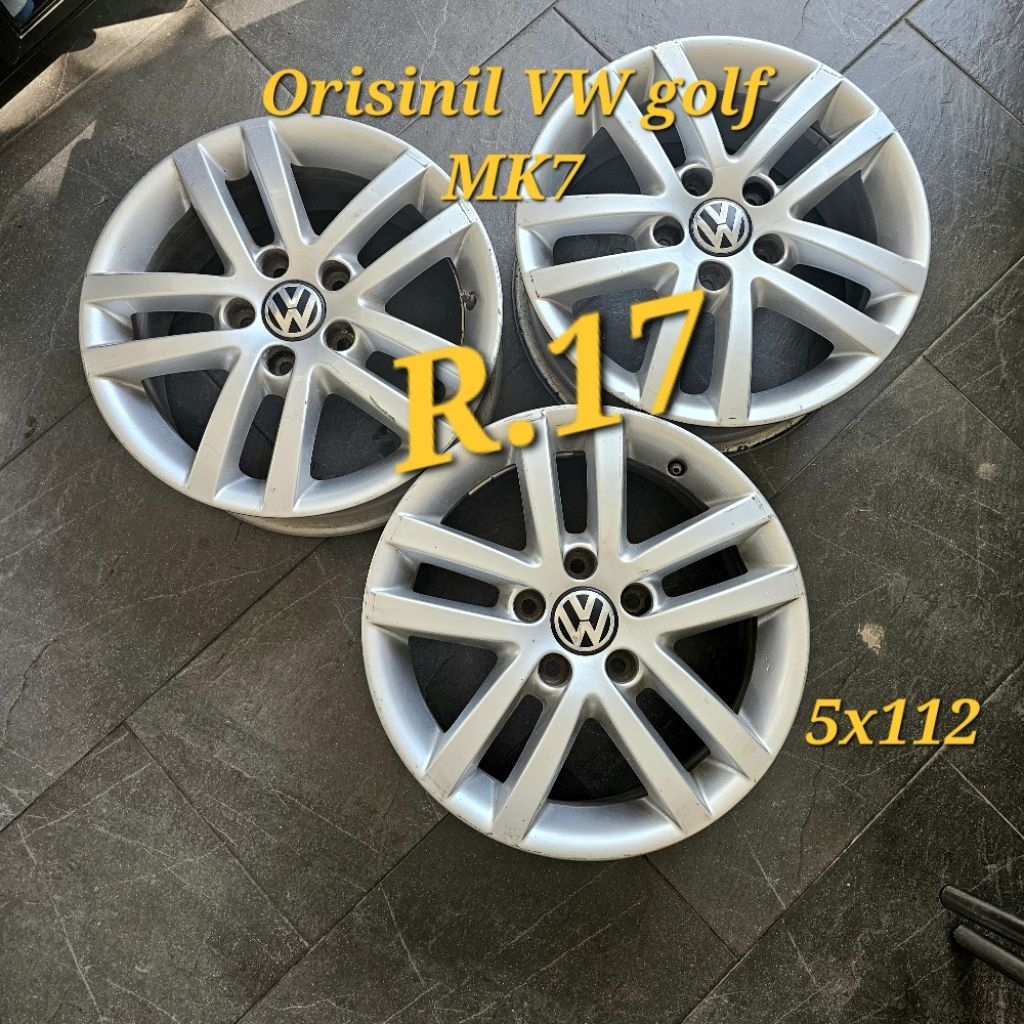 velg orisinil VW golf MK7 R17