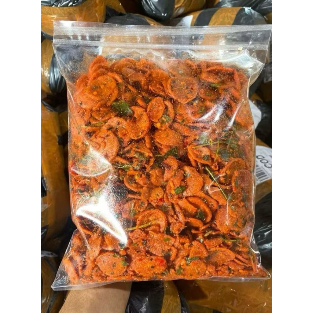 

sosreng sosis goreng pedas daun jeruk 500 gram cemilan camilan kekinian
