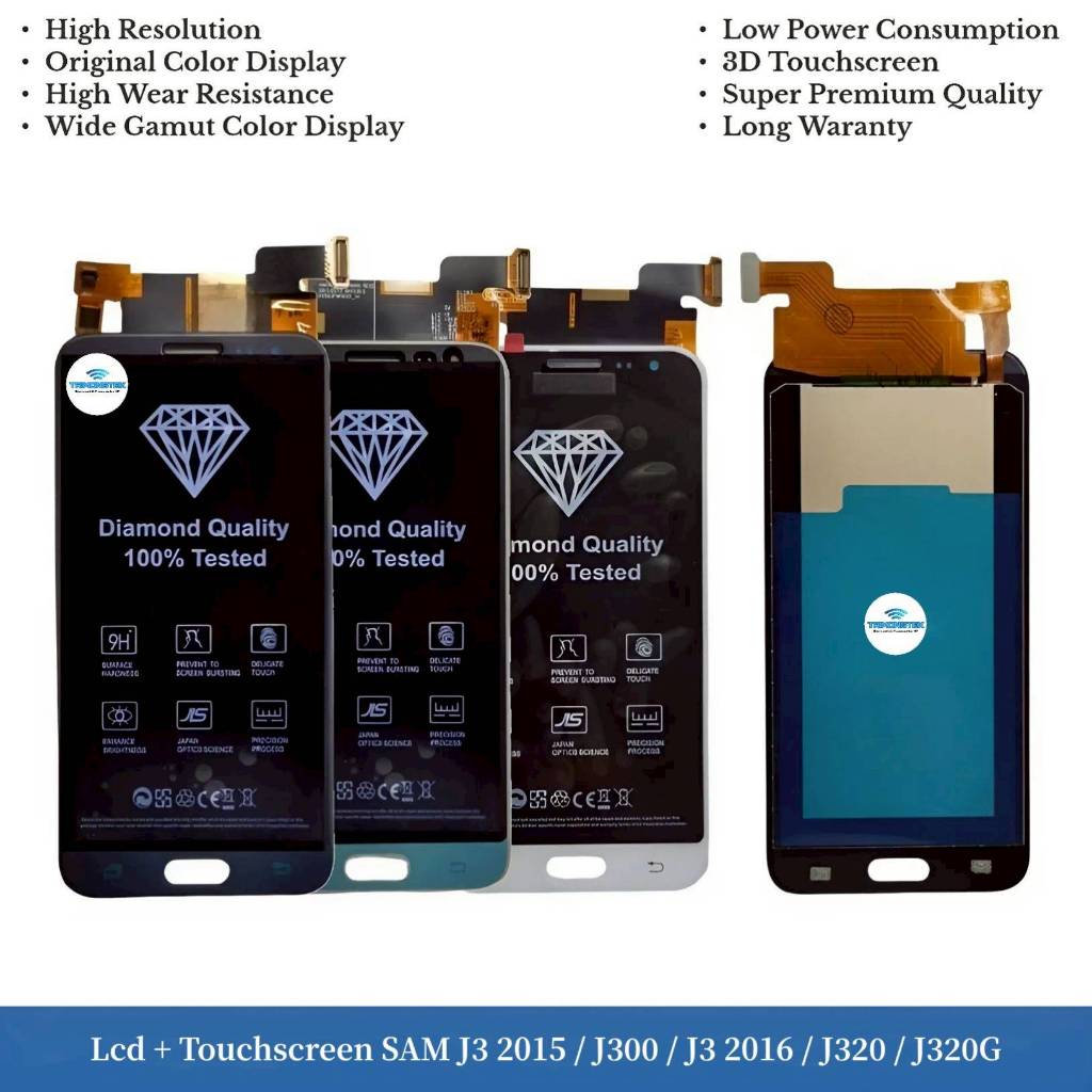 Lcd + Touchscreen Samsung J3 2015 - J300 - J3 2016 - J320 - J320G