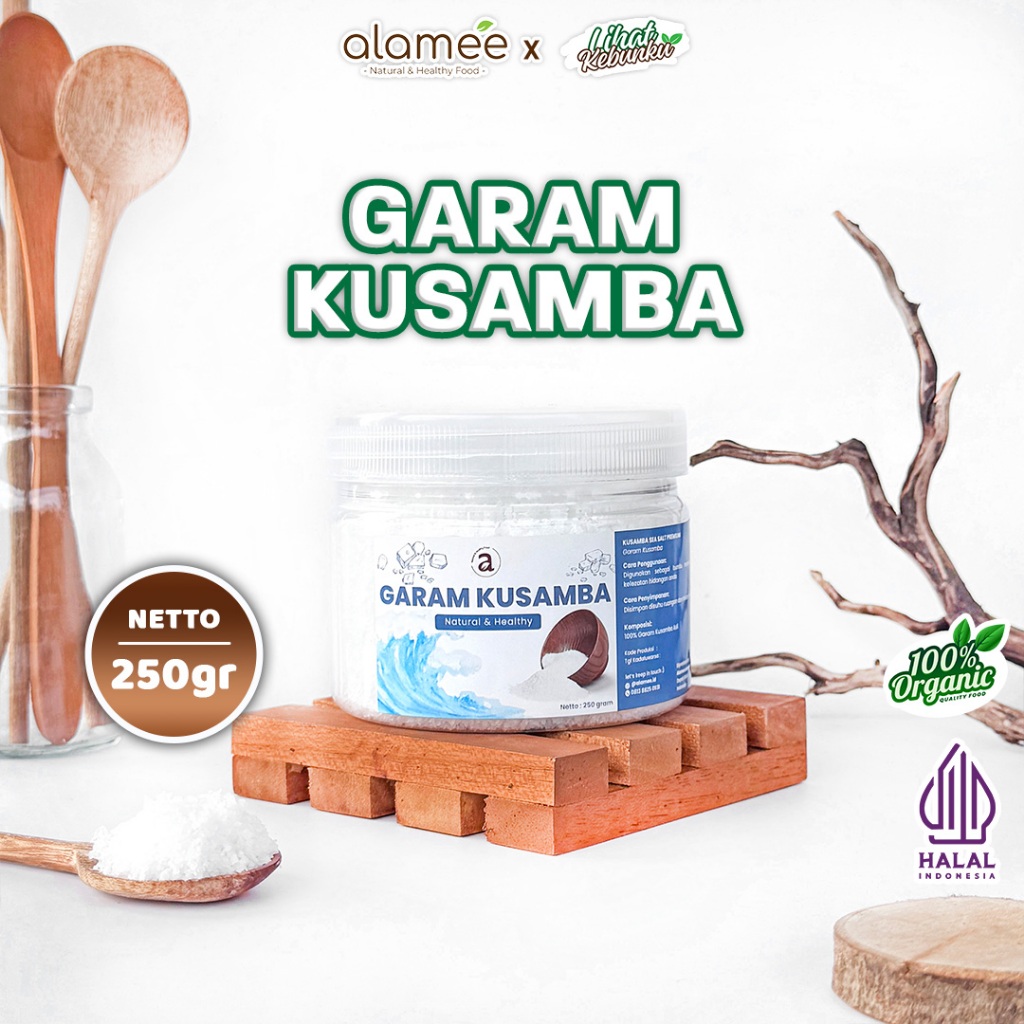 

ALAMEE Garam Kusamba Sea Salt Laut Bali 250gr Organik Murni Natural Seasalt Lokal lihat kebunku