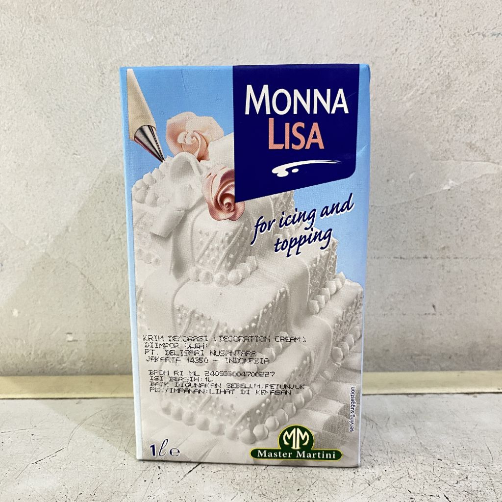 

Monnalisa whipping cream non dairy 1 liter | monna lisa whipping cream | whipping cream non dairy
