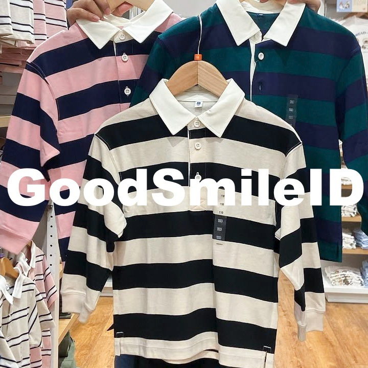 SALE KIDS Kaos Polo Rugger Lengan Panjang Anak Laki Perempuan JASTIP UNIQLO