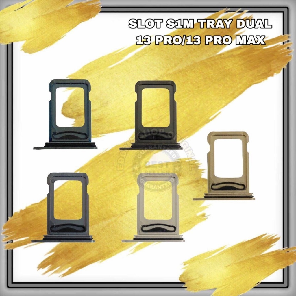 DUAL SIM SLOT SIM TRAY / SIM CARD 13 PRO / 13 PRO MAX ORIGINAL BARU