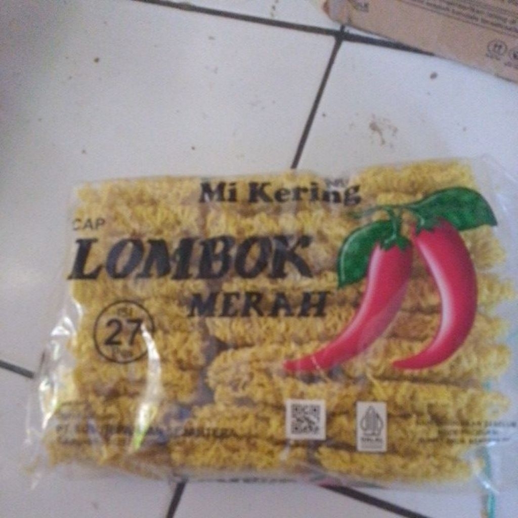 

mie kering cap lombok merah