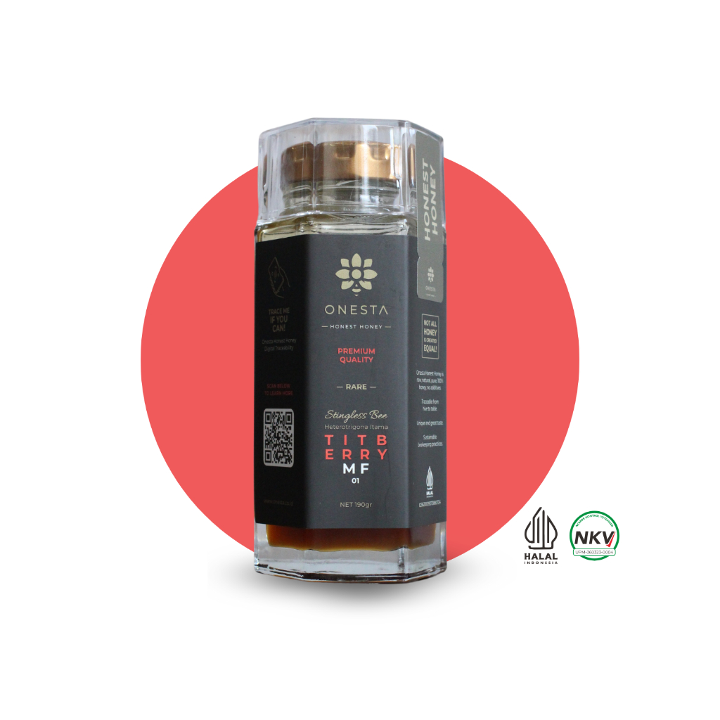 

TITBERRY MF01 | Onesta Honest Honey - Madu asli premium pure raw 100% tanpa campuran | 190gr