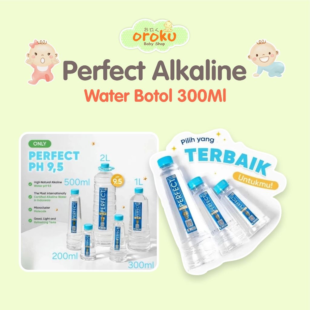 

PERFECT ALKALINE WATER BOTOL 300ML / AIR MINUM