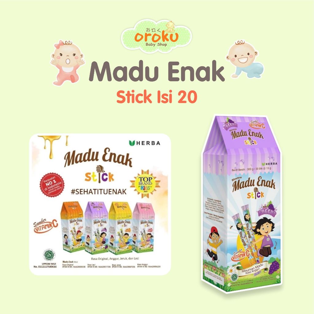 

MADU ENAK STICK ISI 20 / MADU ANAK
