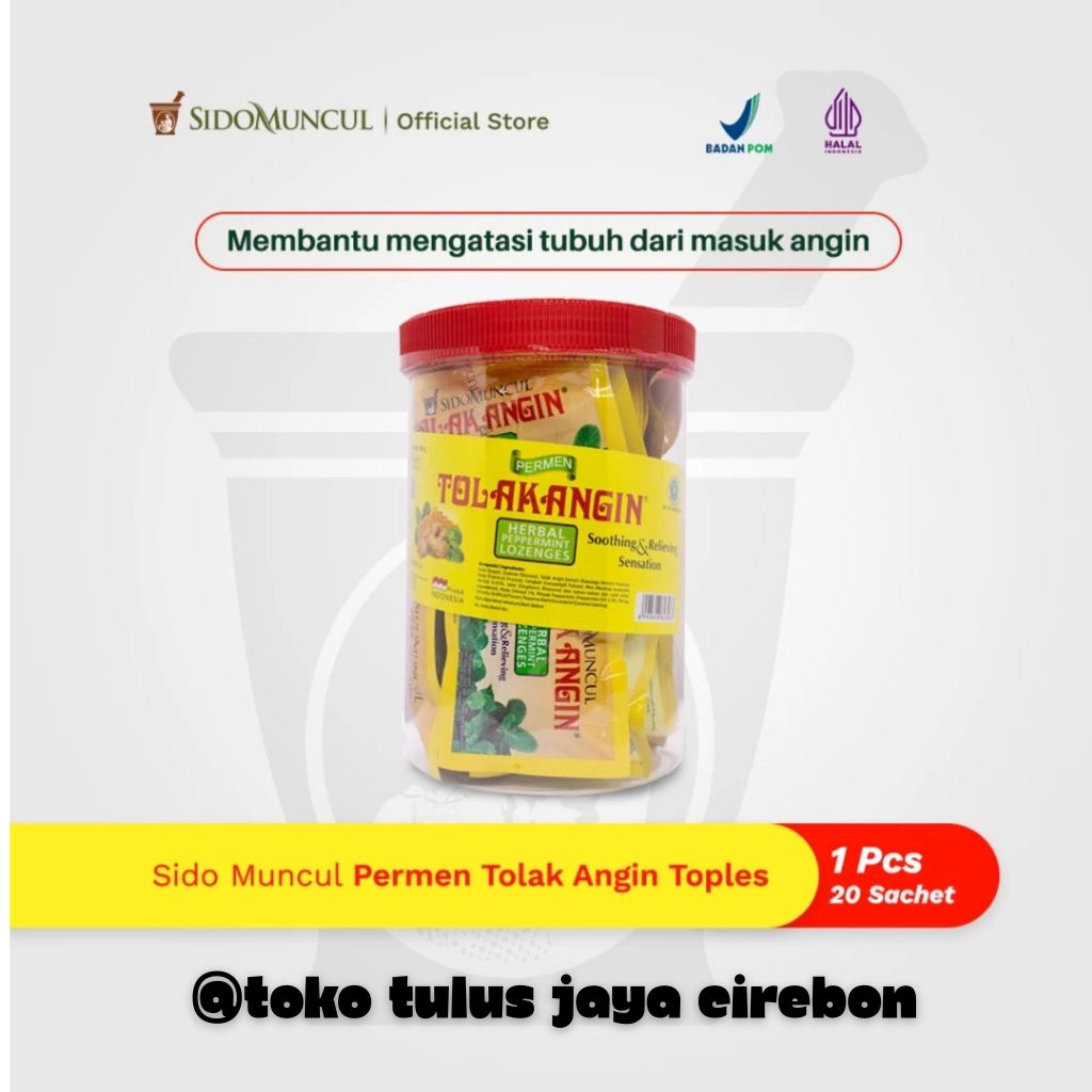

Sido Muncul Permen Tolak Angin Toples 20's - Masuk Angin