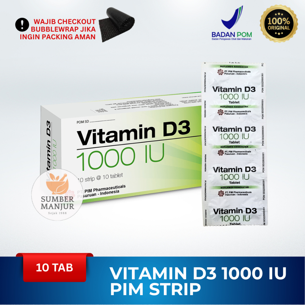 VITAMIN D3 IU 1000 PIM STRIP