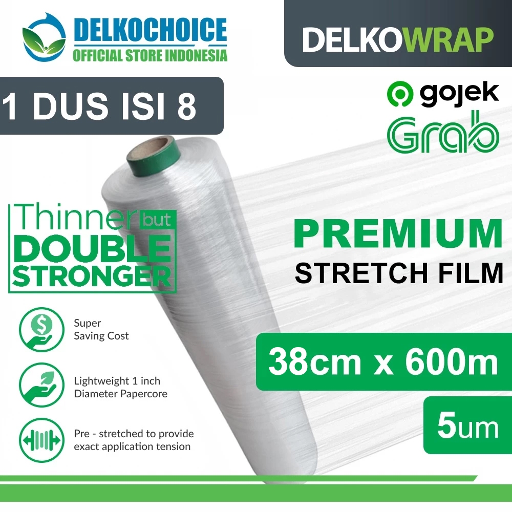 

Stretch Film BOLT 38x600m Plastik Wrapping Wraping DUS OJOL DELKOWRAP