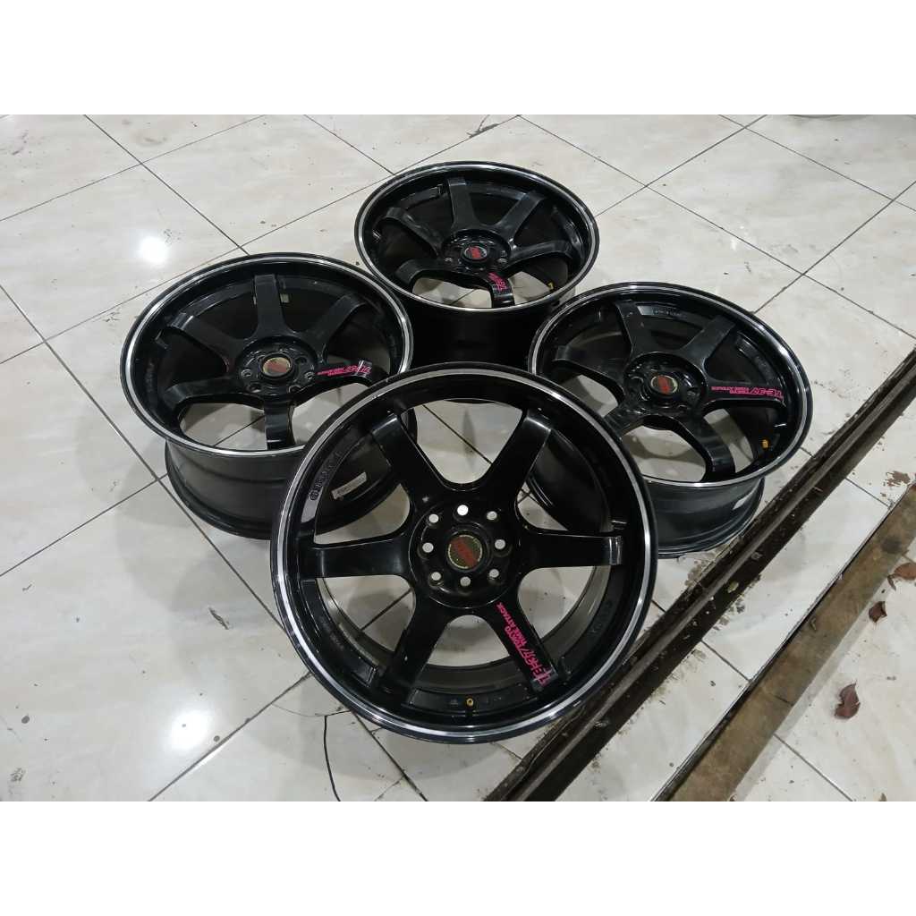 Velg Second Racing Rep. TE37 Ring 18 Pcd 4x100/114.3 Kijang Super Avanza Maestro Raize Masuk