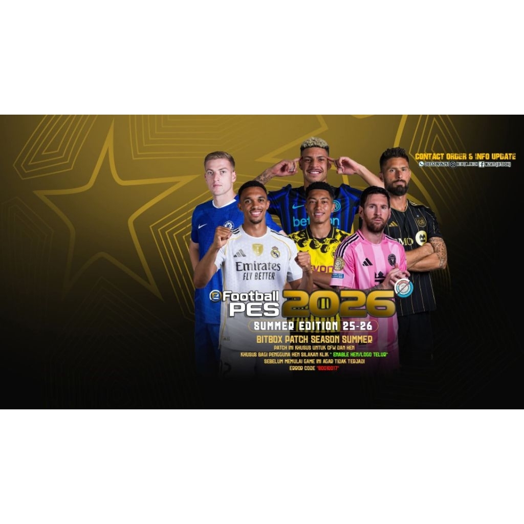 eFootball PES Bitbox Patch PS3 CFW/ HEN