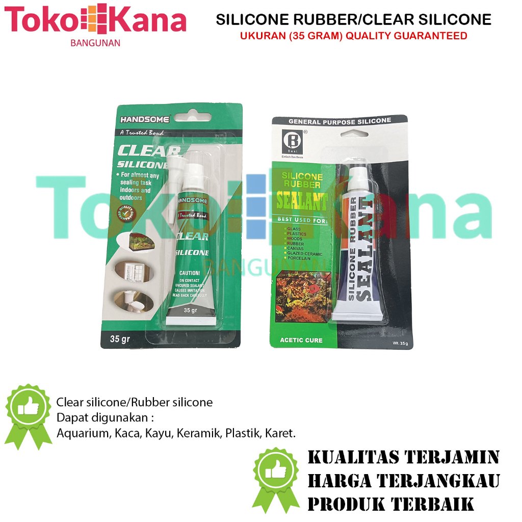Lem kaca Silicone / Lem Sealant / Lem Aquarium /Sealant Odol / Sealent Kaca