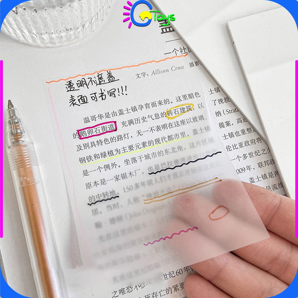 

EC CR-A87 Sticky Note Transparan 51X76 Isi 50 Lembar Waterproof Serbaguna Untuk Kantor Sekolah / Kertas Memo Tahan Air / Memo Kertas Tempel Anti Air / Label Stickers Catatan Bening