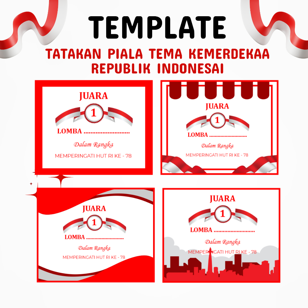 

TEMPLATE STICKER TATAKAN PIALA W4