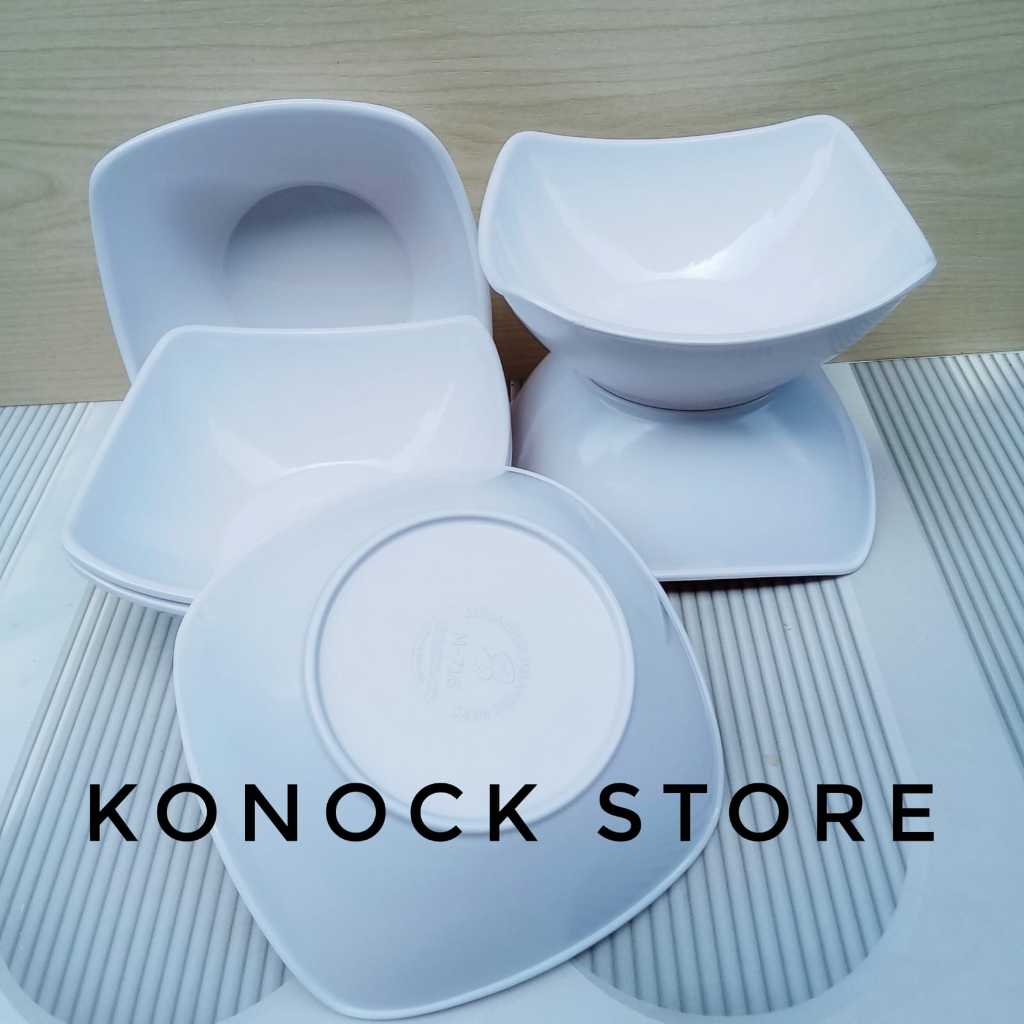 paket murah3 pcs  dan 6 pcs mangkok warna putih  Melamin meising 6 inch /mangkok murah tebal