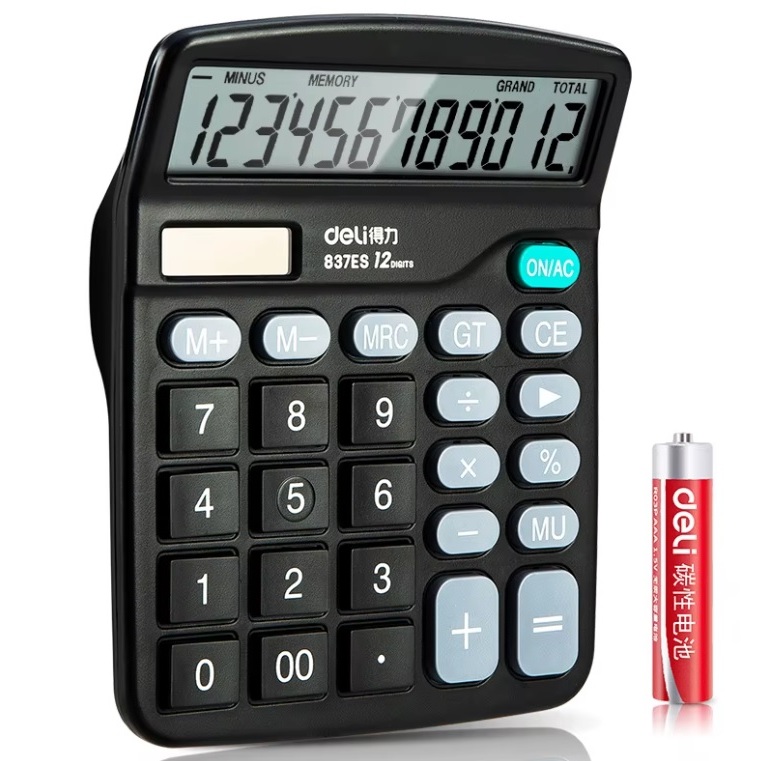 

KALKULATOR DELI 837 /DESKTOP CALCULATOR 12 DIGIT