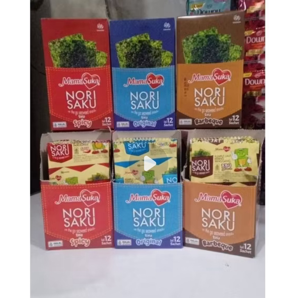 

Mamasuka Nori Saku BBQ, Original, Spicy 2gram 10bh