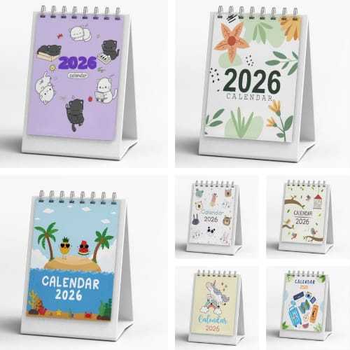 

KALENDER 2026 / KALENDER MEJA AESTHETIC /CALENDAR MINI 2026