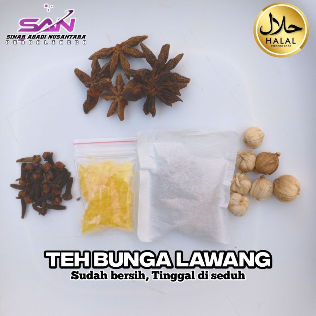 

COD TEH BUNGA LAWANG PEKAK KAPULAGA CENGKEH FLU TENGGOROKAN KERING GINJAL SATUAN