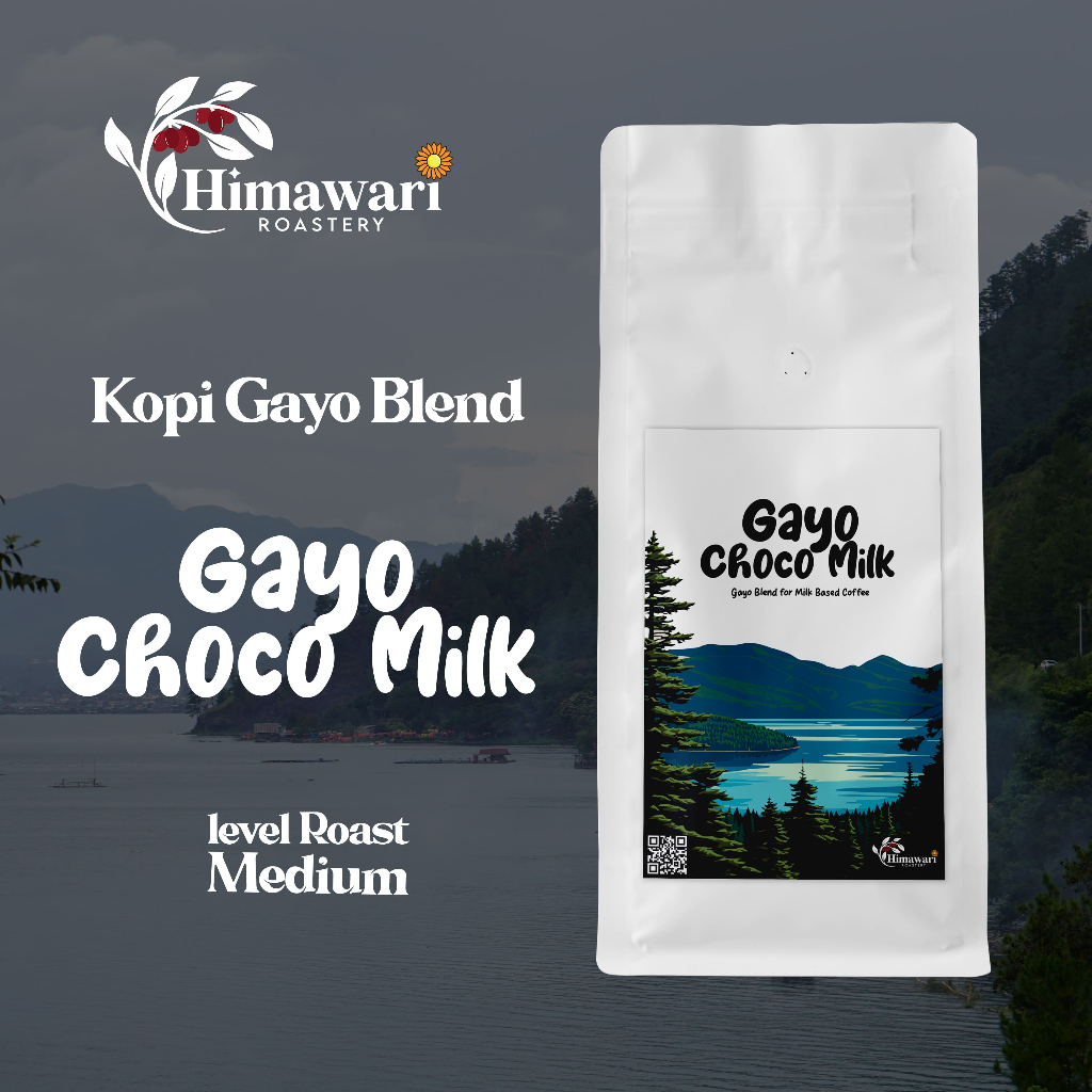 

Himawari Kopi Gayo Choco Milk Blend Arabika Gayo dan Robusta Gayo Biji Kopi dan Bubuk Kopi