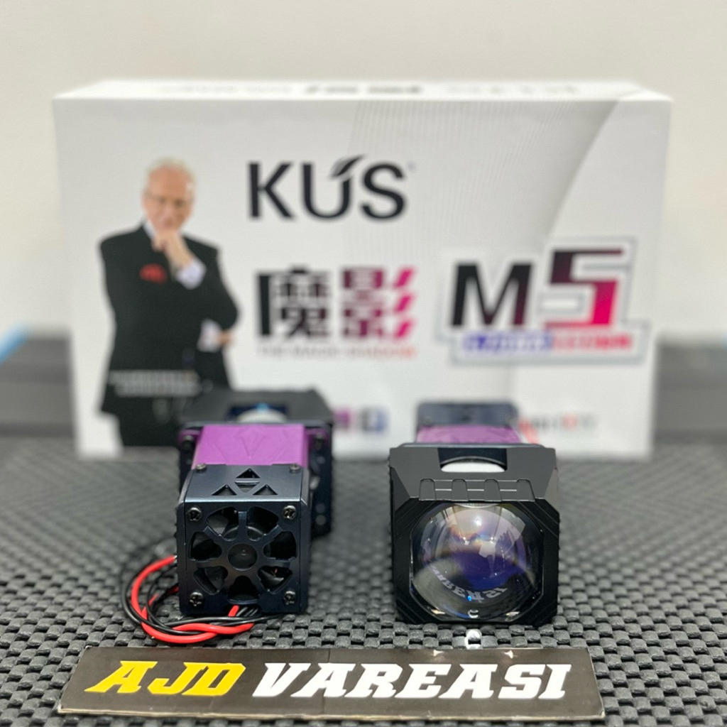 LAMPU HEALDLAMP Matrix KUS M5 1.5 Inch double emitter semi laser 50W 60W blue lens projector matrix 