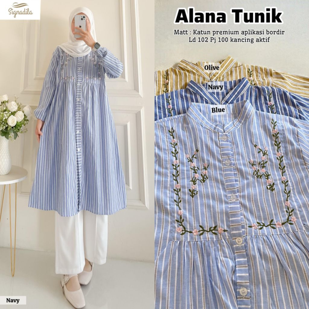 ALANA VANZA MUTIA GRESIA SAVA SIVA BERTA FATIA LONGTUNIK BY SIGNADILA MEISA - FEBITA TIANA TUNIK CER