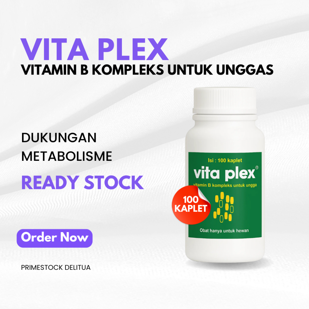 Vita Plex - Vitamin B Kompleks untuk Unggas Medion (100 Kaplet)