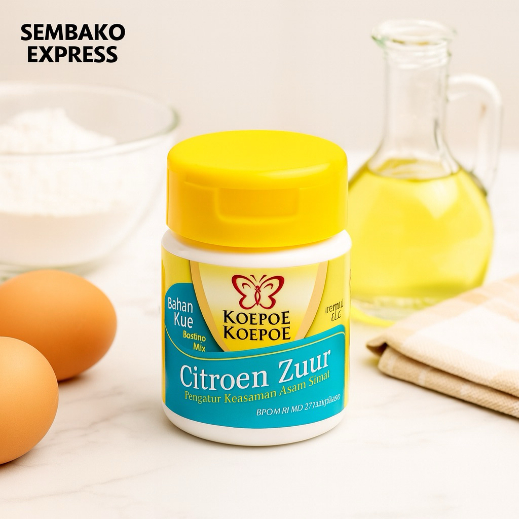 

Koepoe Koepoe Citroen Zuur 65g – Pengatur Keasaman Asam Sitrat