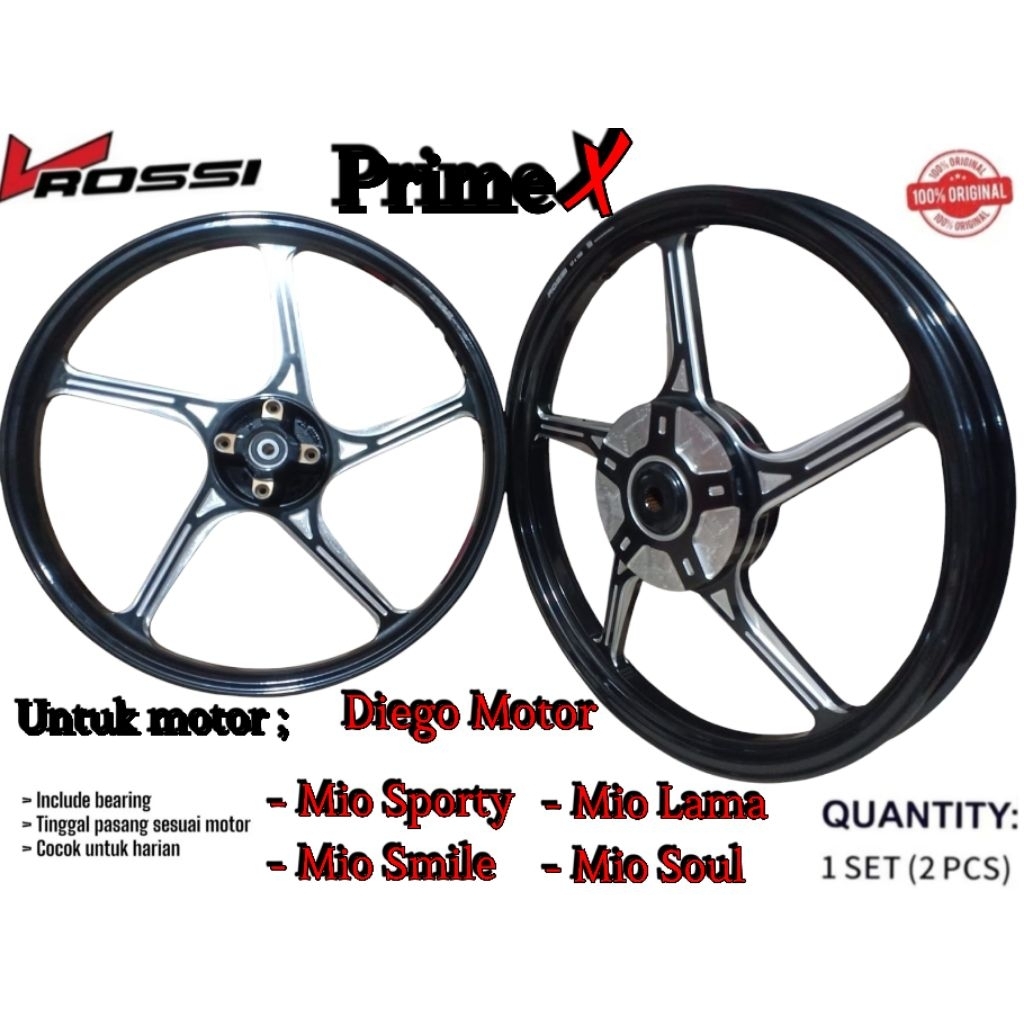 Velg Racing Yamaha Mio Sporty, Mio Smile, Mio Soul, Mio Lama,Nuovo Lama, Nuovo z/velg racing vrossi 