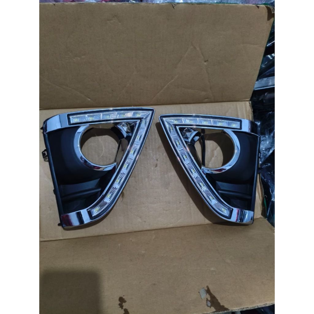cover foglamp/lampu kabut yaris lele 2013-2016 model led