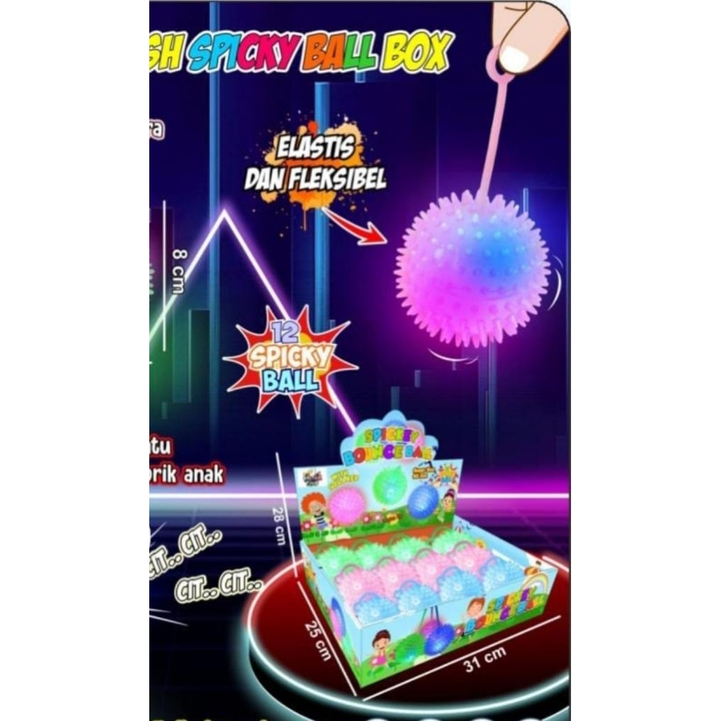 PROMO BOLA KARET LAMPU / BOLA KARET AIR / BOLA BEKEL AIR