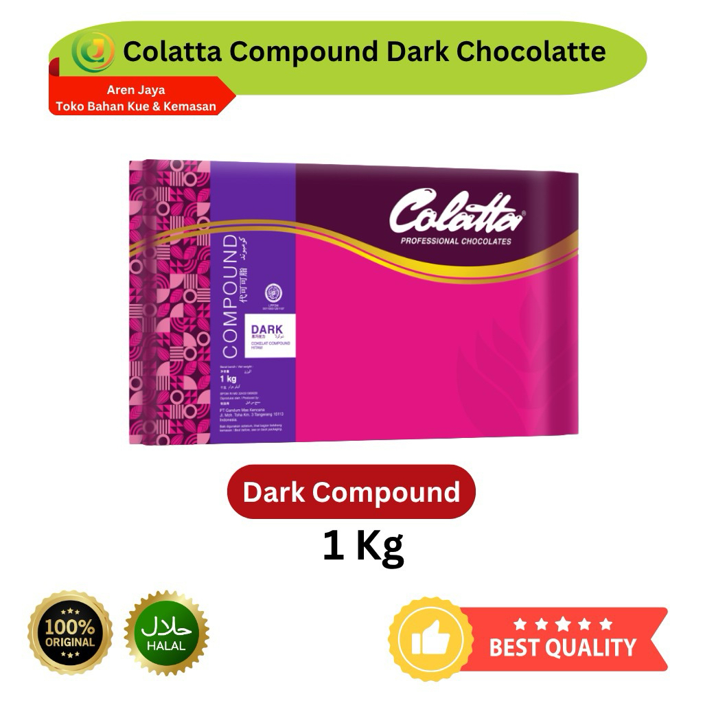 

Colatta White Dark Compound Coklat Batang Cokelat Blok Block 1 Kg Original