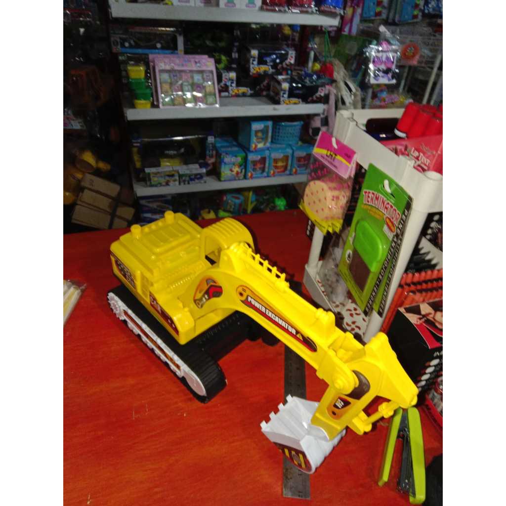 Mainan Konstruksi Ekskavator / Mobil Beko Besar – 41×42×15 cm jumbo bisa cod FP710