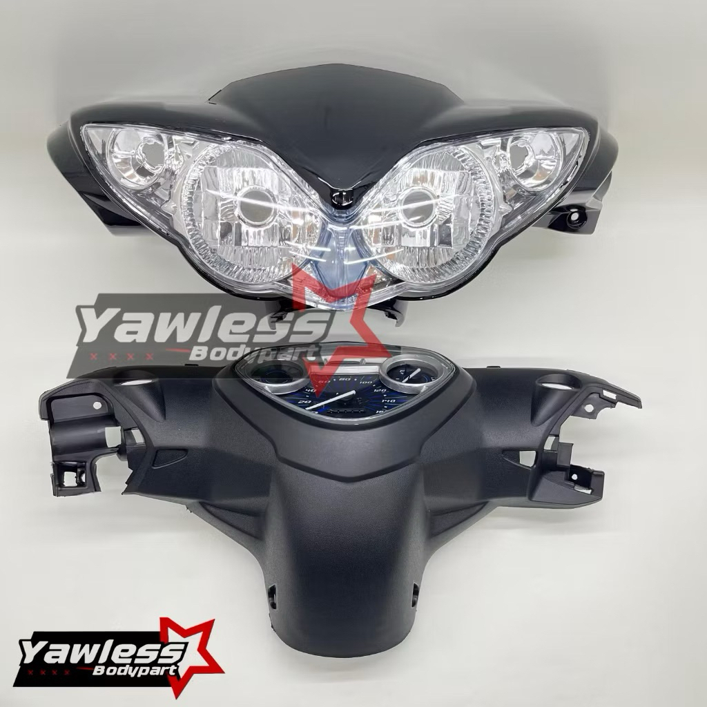 Batok jupiter z burhan plus Lampu depan Jupiter z burhan Hitam