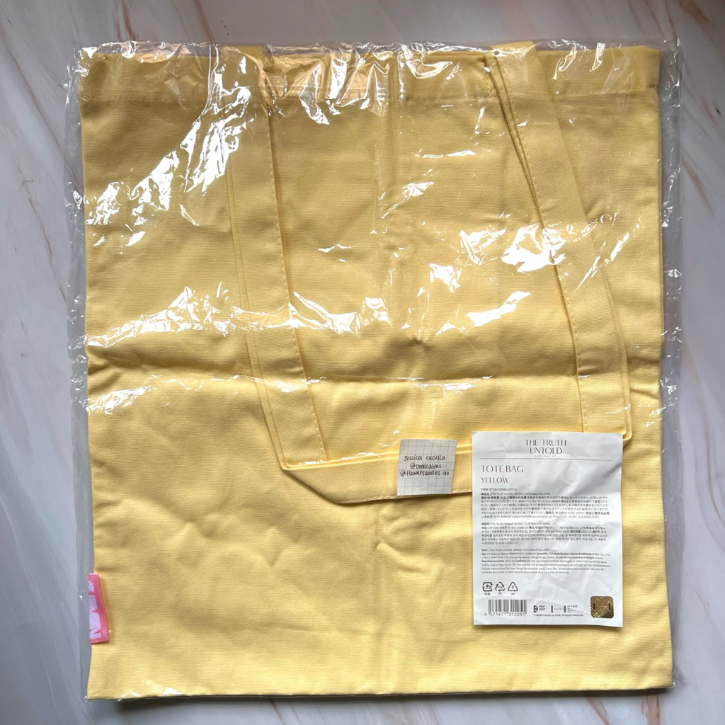 BTS JIMIN THE TRUTH UNTOLD JAPAN EXHIBITION TOTE BAG