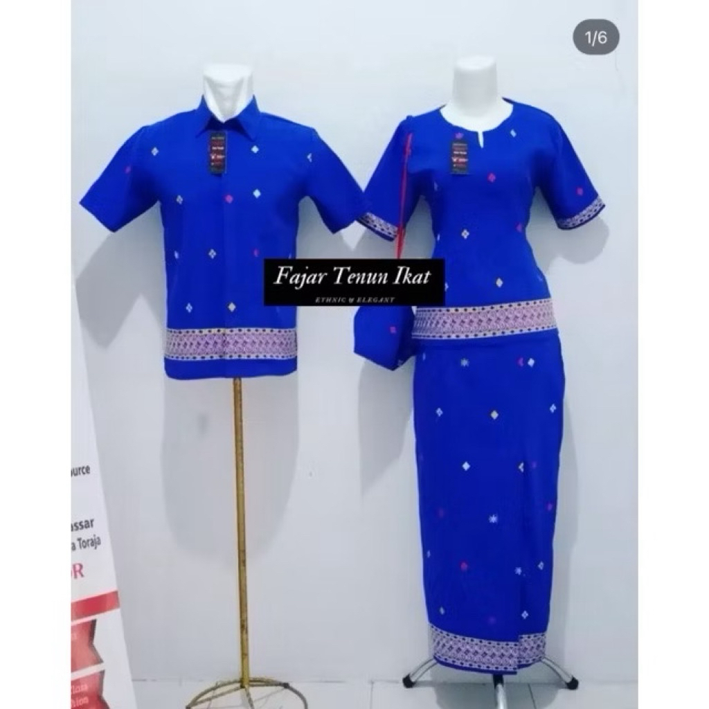 Set Couple Baju Tenun Toraja / Baju Tenun Toraja Bordil
