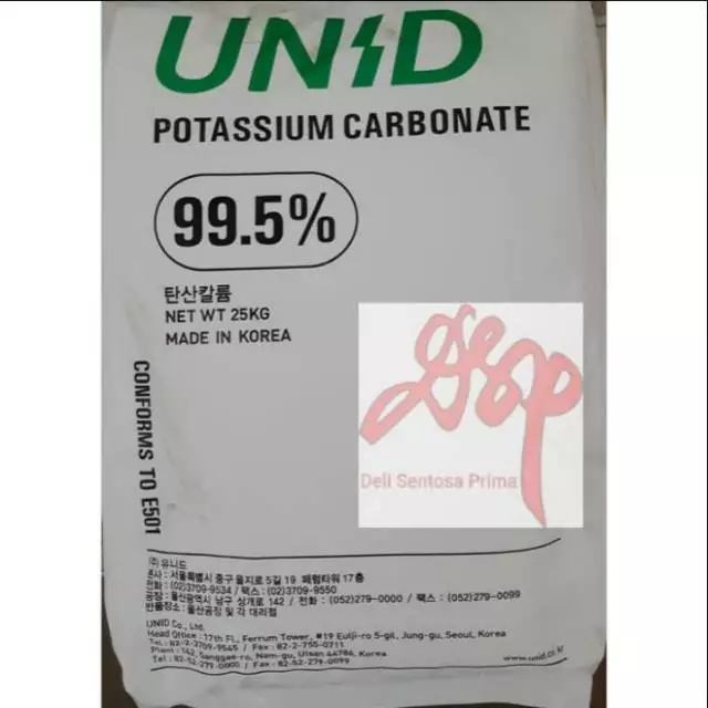 

Pengenyal dan Pengering Potassium Carbonate Ex. Korea Food Grade 1 Kg / Powder Makanan Bahan Pangan Tepung