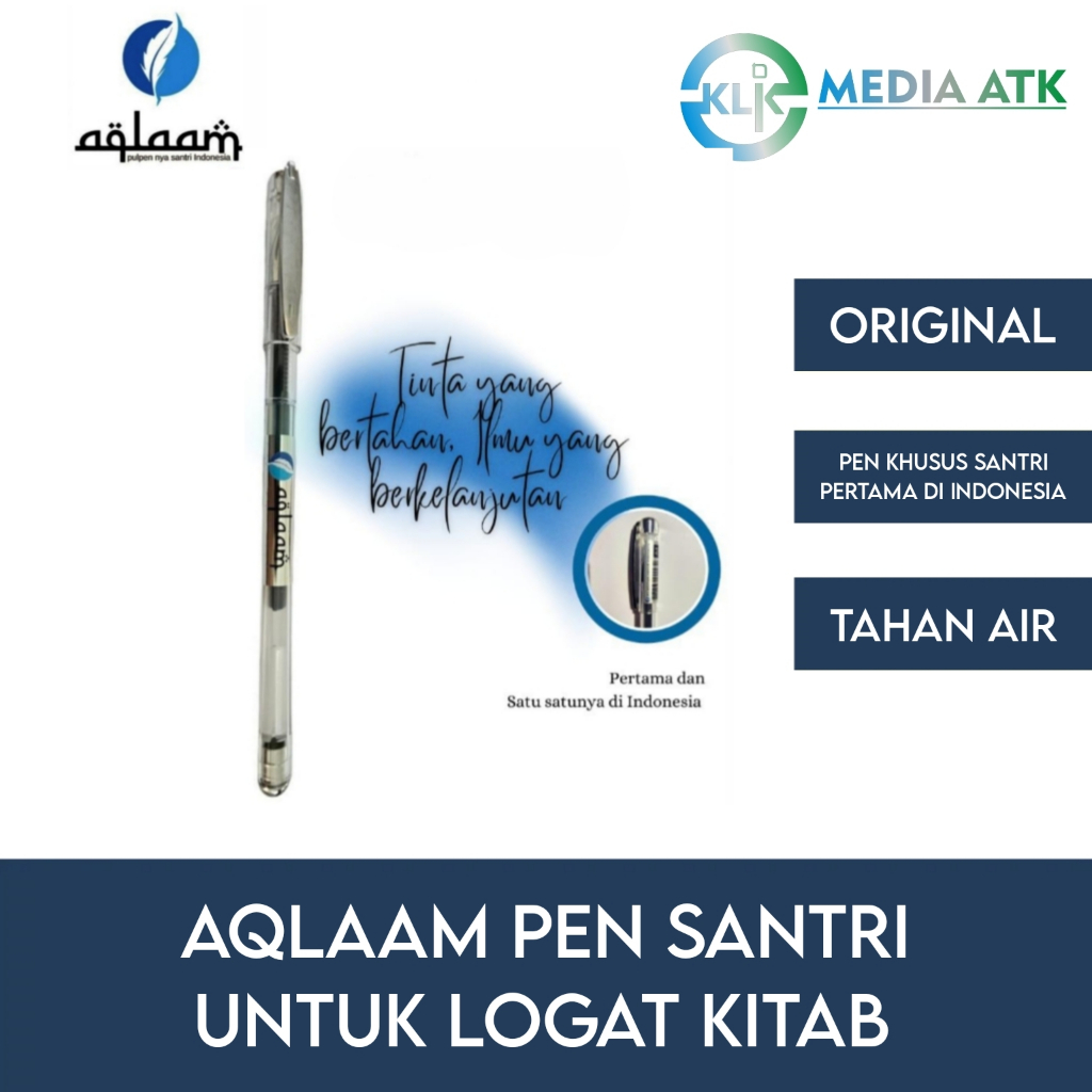 

AQLAAM Pen Santri untuk Logat Kitab / Pena / Qalam - 1 Pcs