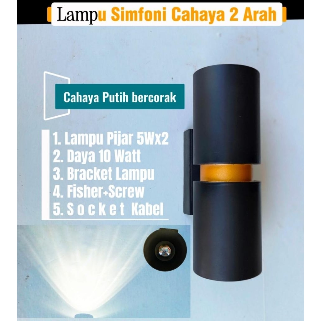 Lampu Dinding Aestetik/lampu dinding minimalis/lampu dinding Simfoni/lampu dinding  pijar/lampu dind