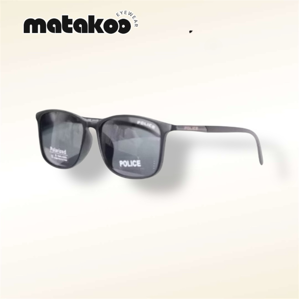 [100% PREMIUM] [100% PREMIUM] Kacamata Hitam Fashion Sport POLICE 1216 Lensa Polarized Anti UV  Kaca