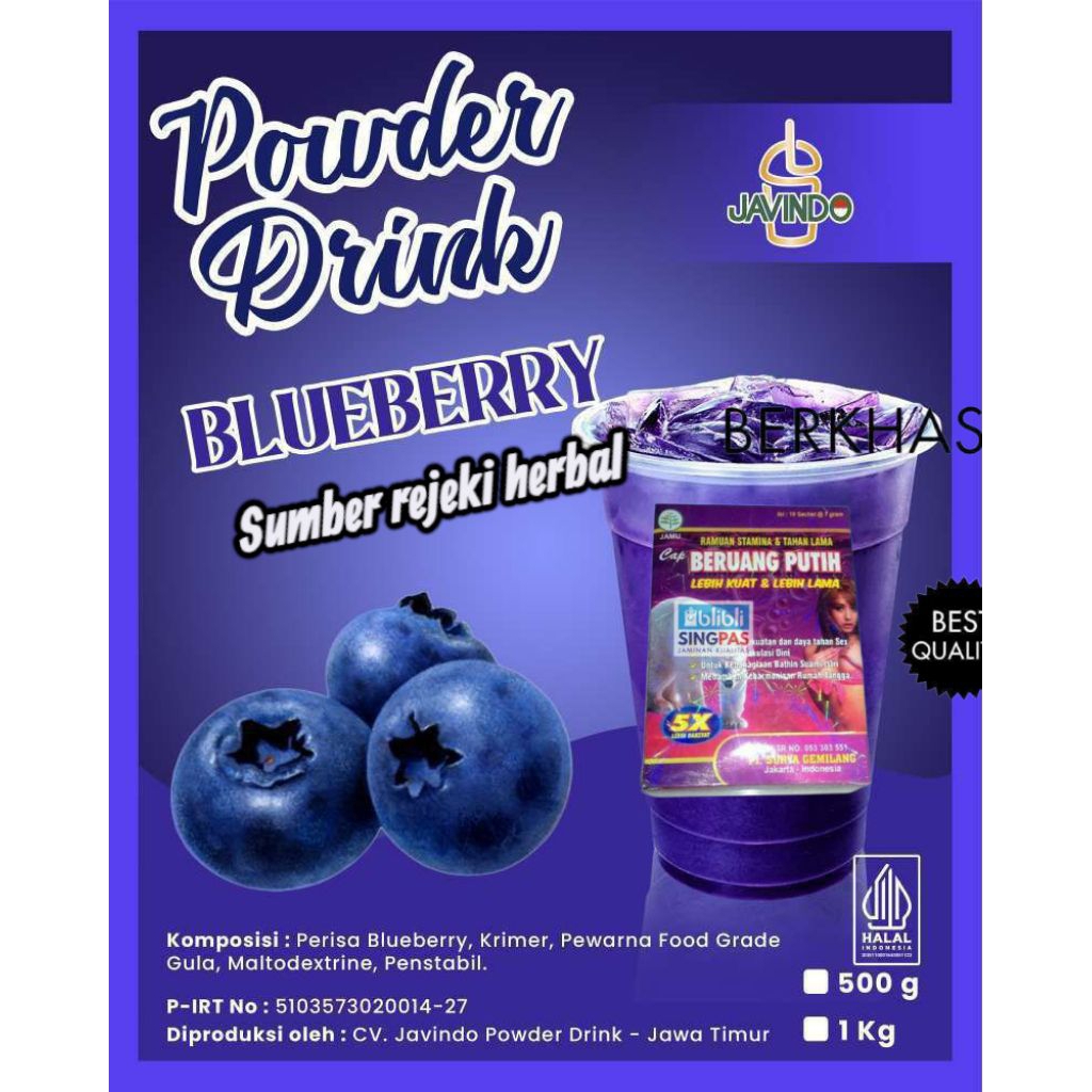 

minuman bubuk instan rempah rempah alami white bear joss