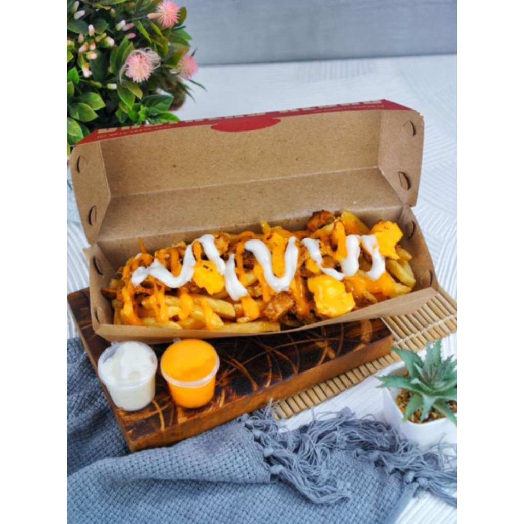 

Cheese fries Wrap (isi 2) Uk Besar 60.000 Rb
