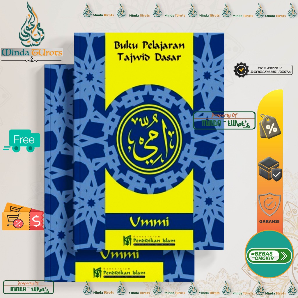 BUKU BELAJAR / PELAJARAN TAJWID DASAR - Metode Ummi (HVS)
