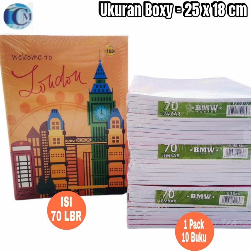 

Buku Tulis Panjang 70 & 50 Lembar 1 Pack (10 Buku)