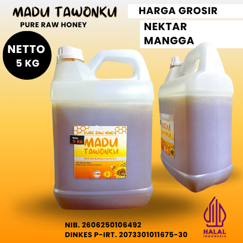 

Harga Grosir Madu Murni 5 Kg Nektar Bunga Mangga Super Langsung Dari Petani Lebah
