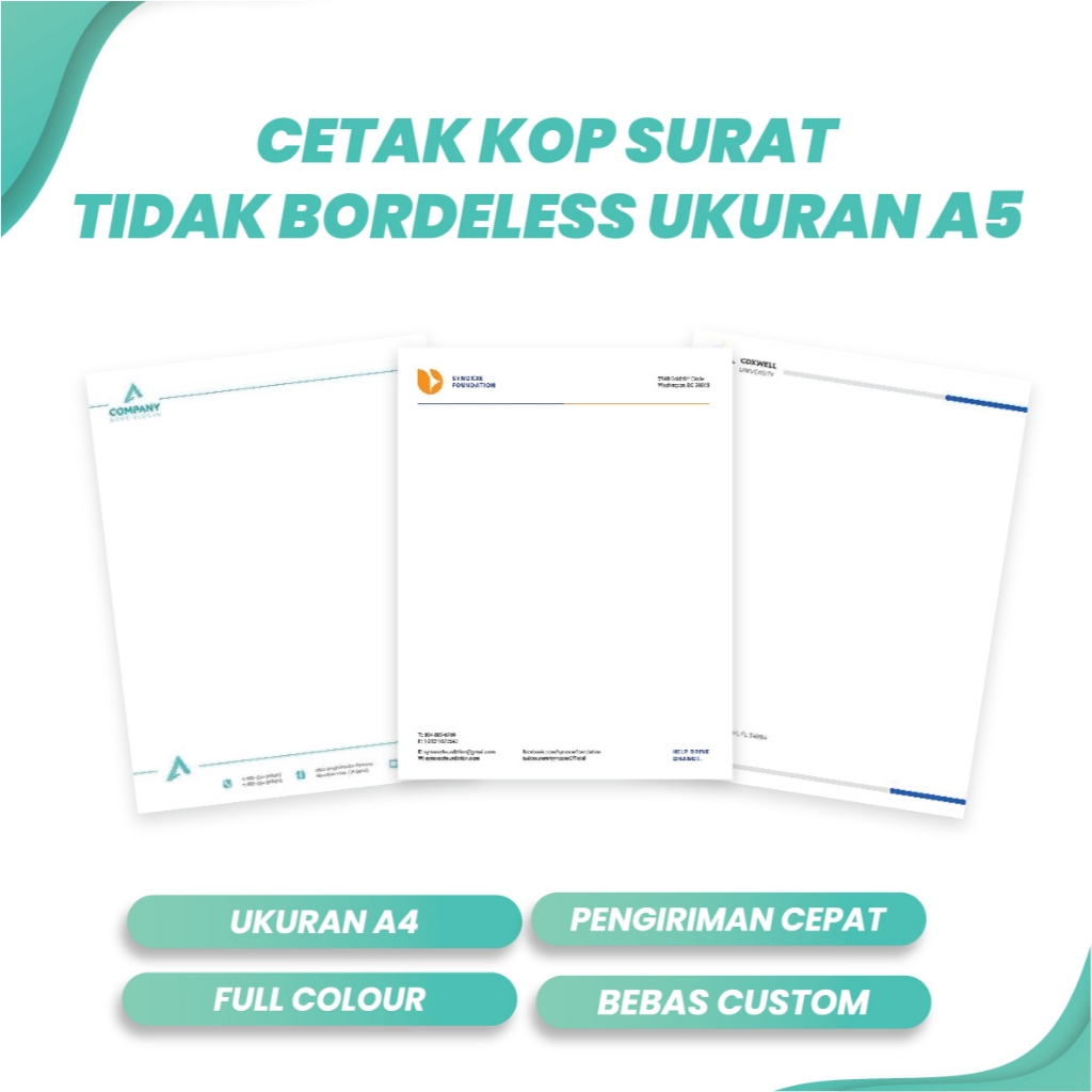 

CETAK KOP SURAT UKURAN A5 SATU RIM ( 500 LEMBAR ) | SATU HARI JADI